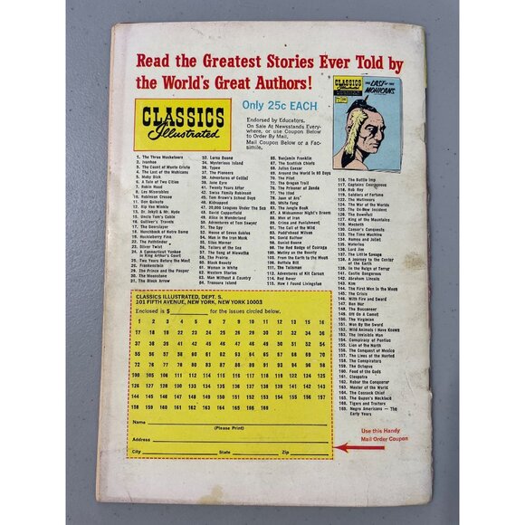 Classics Illustrated #29 The Prince And The Pauper 1970 Fully Bagged Boarded - Picture 6 of 6